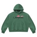 Mans cherry blossom Vintage Wash Boxy Fleece Hoodie