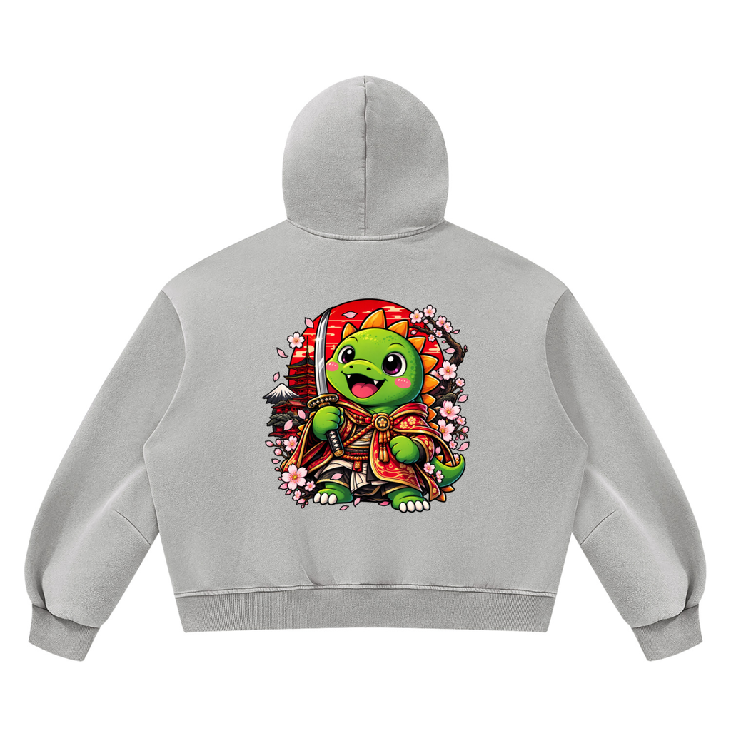 Mans cherry blossom Vintage Wash Boxy Fleece Hoodie