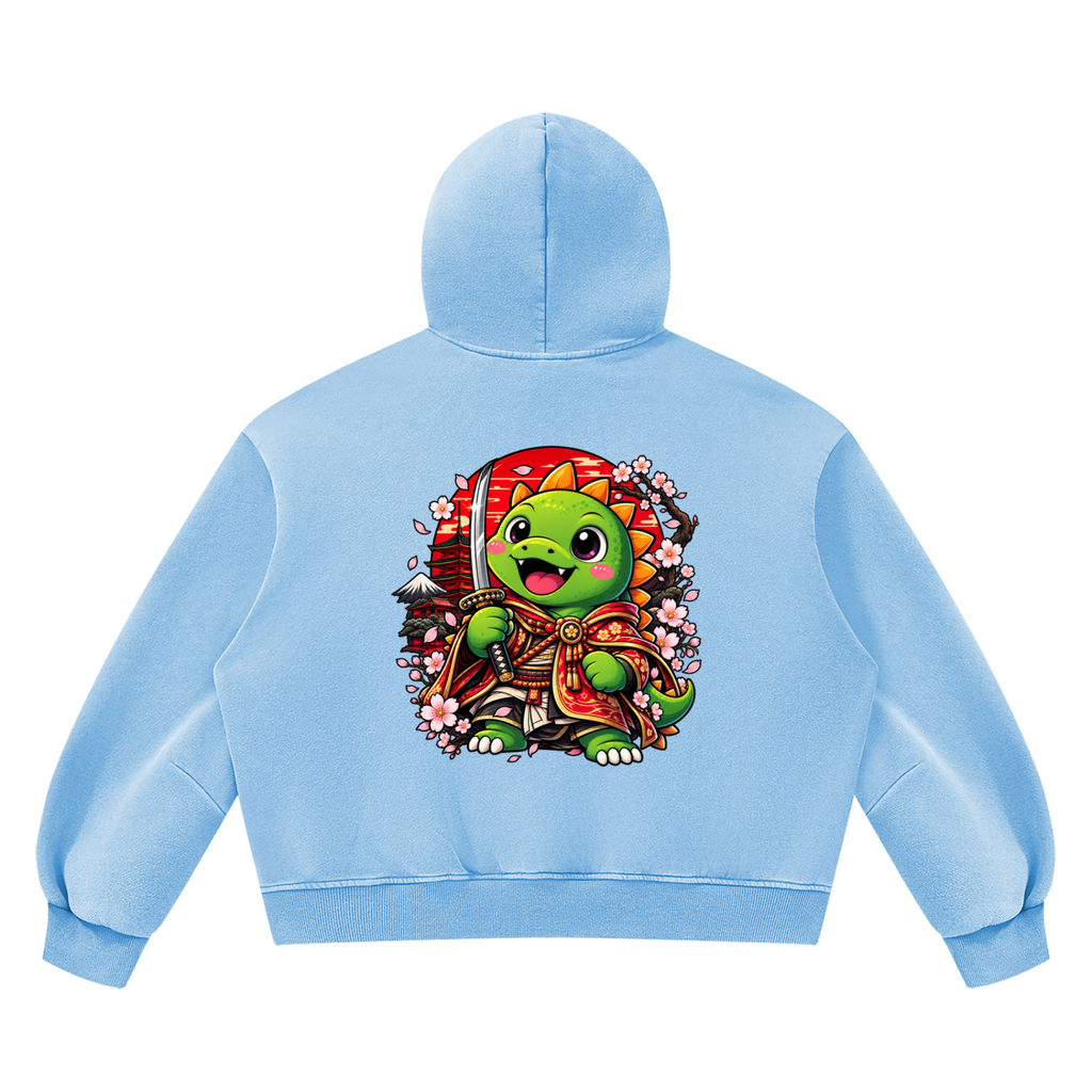 Mans cherry blossom Vintage Wash Boxy Fleece Hoodie